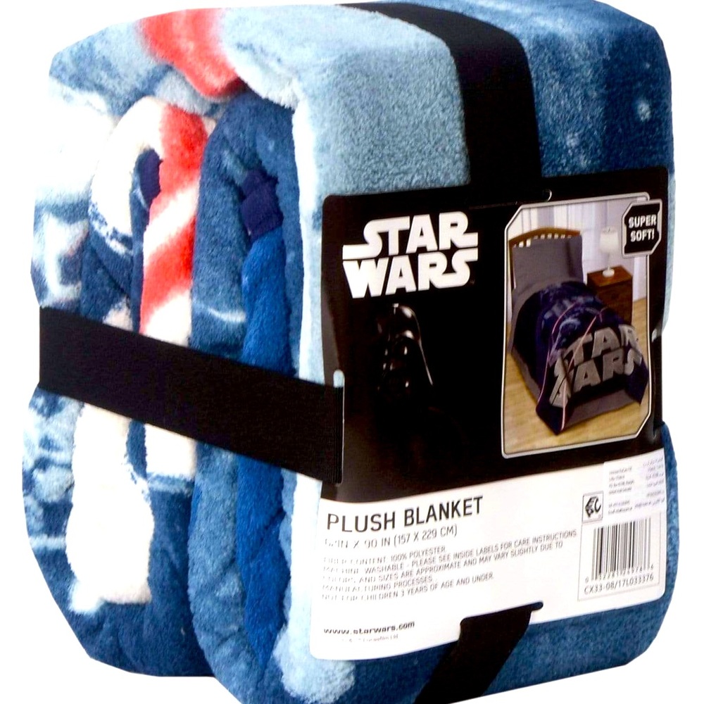 Star Wars Classic Logo Blue Bed Blanket